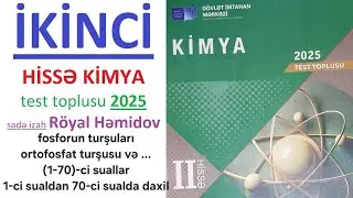 1-70. Fosforun turşuları, ortofosfat turşusu və duzları, alınması, xass.(1-70)-ci suallar 1/2 bölüm