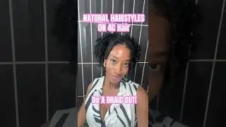 Styling 4C natural hair: braids outs are best! especially on stretched hair #4chairstyles