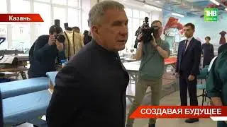 Рустам Минниханов посетил новые научно образовательные пространства КНИТУ
