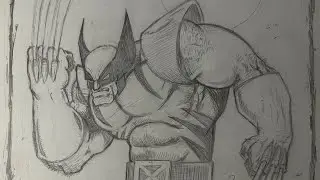 Drawing WOLVERINE GORFEX COMICS STYLE PART1