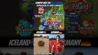 Country With The Most Similar Population To Your Country #mapping #map #shorts #popular #fyp