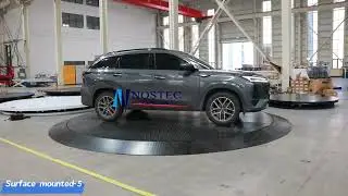 120mm high surface mounted car turntable with around ramp from Nostec lift