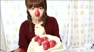 いちご飴作って食べる🍓
