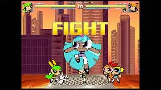 Lihinda Vs. MVCPPG & Bliss ( Requested By: @DeerKittyRoblox ) | M.U.G.E.N | The Powerpuff Girls