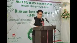 Puhpa, Lalduhawma CM,Mizoram Speech on MSO Diamond Jubilee Celebration 2025