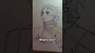 🔥 Tanjiro Pen Art Sketch Will Blow Your Mind 🤯#art #viral #shorts  @PRASSDrawing