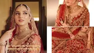 Red Wedding Gown & Maroon Open Gown | Bridal Barat Dress 2025 | Block-Print Raw Silk Lehenga
