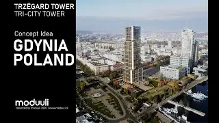 Trz&euml;gard Tower (Tri-city Tower) - Concept design of a high rise building in Gdynia.