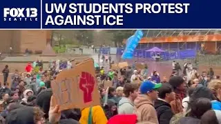 UW students occupy campus building, demand university cut ties with ICE