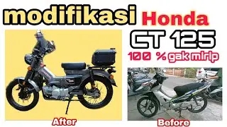 Modifikasi Honda ct125 basic kharisma #Hemat 50 juta dari beli baru @Blackbar Motorcycle