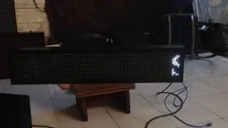 Running text led warna putih uk 100x20 cm wifi