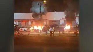Officials react to violent arson attack on Tesla vehicles