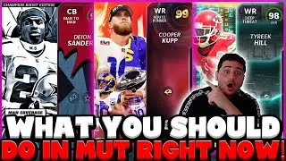 WHAT TO DO IN MUT 22 RIGHT NOW! BEST COIN METHOD NOW! MADDEN 22 ULTIMATE TEAM!