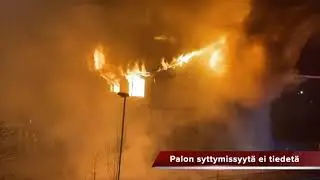 A major fire in Porvoo on April 8, 2020