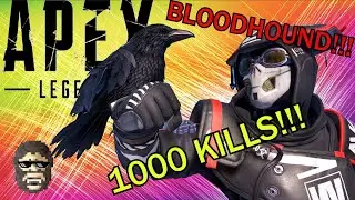 Getting 1000 Kills With Bloodhound!!! | Apex Legends 1k Challenge