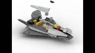 Fighter plane assembly (LEGO MOC alt for 6208-1)
