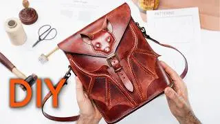 How to Make a Leather Bat Bag - Full DIY Tutorial + Pattern