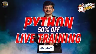 50% OFF only for PYTHON First LIVE Batch in Telugu  | TeluguWebGuru
