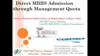 Direct MBBS Admission through Management Quota