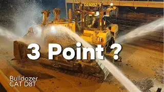 Необычная мойка. Мойка тяжелой техники бульдозера CAT D8T.