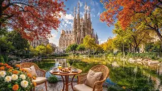 Autumn Morning Jazz in Barcelona Caf&eacute; Ambience ☕ Relaxing Jazz Instrumental for Study & Calm Focus
