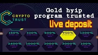 Crypto-trust.biz review and deposit | Gold hyip program | New bitcoin hyip investment site 2020