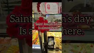 St Joseph's day at La Roma Pastry Shop featuring Delicious Italian Sfingi and zeppole Pastries.