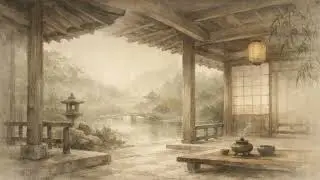 Ancient Eastern Calm | Timeless Temple Wallpaper with Soft Ambient Music