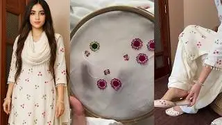 Hand painted viral suit design tutorial💫 instagram viral suit design💫