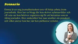 Introduktion till journalistik &ndash; Journalistik guider och registrering- 36