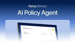 Przegląd produktu Ramp AI Policy Agent