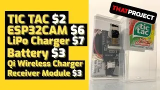 Tic Tac Camera Using ESP32CAM And Wireless Charging
