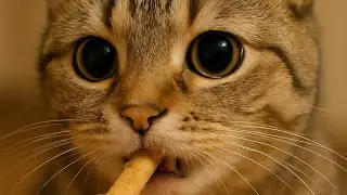 Cat Takes the Tiniest Bite Ever &ndash; Cutest Thing You&rsquo;ll See Today!