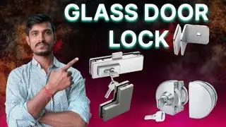 Glass door lock!!glass door fittings 