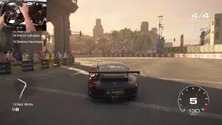 GRID 2019 - Porsche 911 GT4 Career Mode - GT Group Super Sprint - Logitech G29 gameplay
