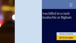 Marshall Bradford Killed in Car Crash in Ellis County, TX