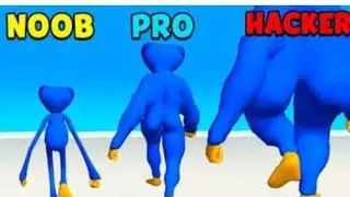 monster run 3D gameplay- NOOB vs PRO vs Hacker in monster running