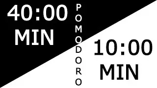 Pomodoro Technique 40 minute - 10 minute | 3,2 hours of studying