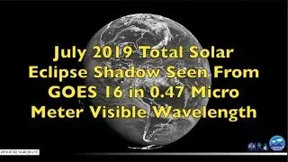 July 2019 Total Solar Eclipse as Seen From Space!