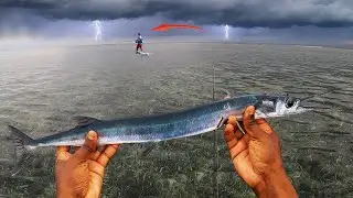 Two Days Fishing on A Reef in Montego Bay Jamaica, Crazy Thunder Storms | linkup @Clarxlegacy876
