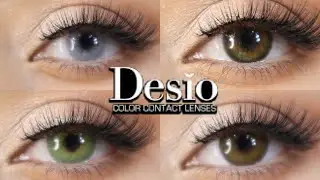 DESIO COLOR CONTACT LENSES| Forest green, Deep Brown, Charming green, Salty White!