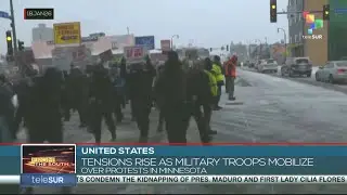 Напряженность нарастает на фоне мобилизации военных в связи с протестами в Миннесоте.