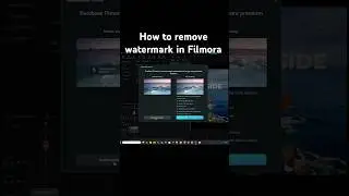 How to remove watermark in filmora #shorts #shortsfeed #trending