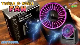 High Speed Desktop & Wall Fan F2615 | Mini Fan ARCTICOOL Review | Rechargeable Desk Cooler Fan