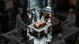 Juicy grilled meat fresh off the fire, tender inside! Who&rsquo;s hungry? #GrilledMeat #FoodShorts #BBQ 