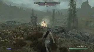 Epic corpse launch  Skyrim remastered