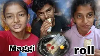 Maggi roll 🙄l kha ke maja aa gaya 😋l #food 