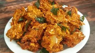 പകുതി ക്യാബേജ് കൊണ്ട് 1 പ്ലേറ്റ് നിറയെ കറുമുറാന്നുള്ള, സ്നാക്ക്സ് / Snacks recipes in malayalam.