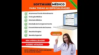 Software M&eacute;dico Prontu&aacute;rios automatizados - Sem mensalidades!