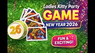 Happy New Year 2026 Ladies Kitty Party Game! ! 🥂 🎉